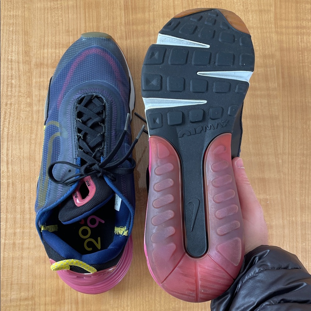 Nike Air Max 2090 Women’s Blue Void Active Fuchsia Sneakers Size 11.5 Running - Picture 9 of 13